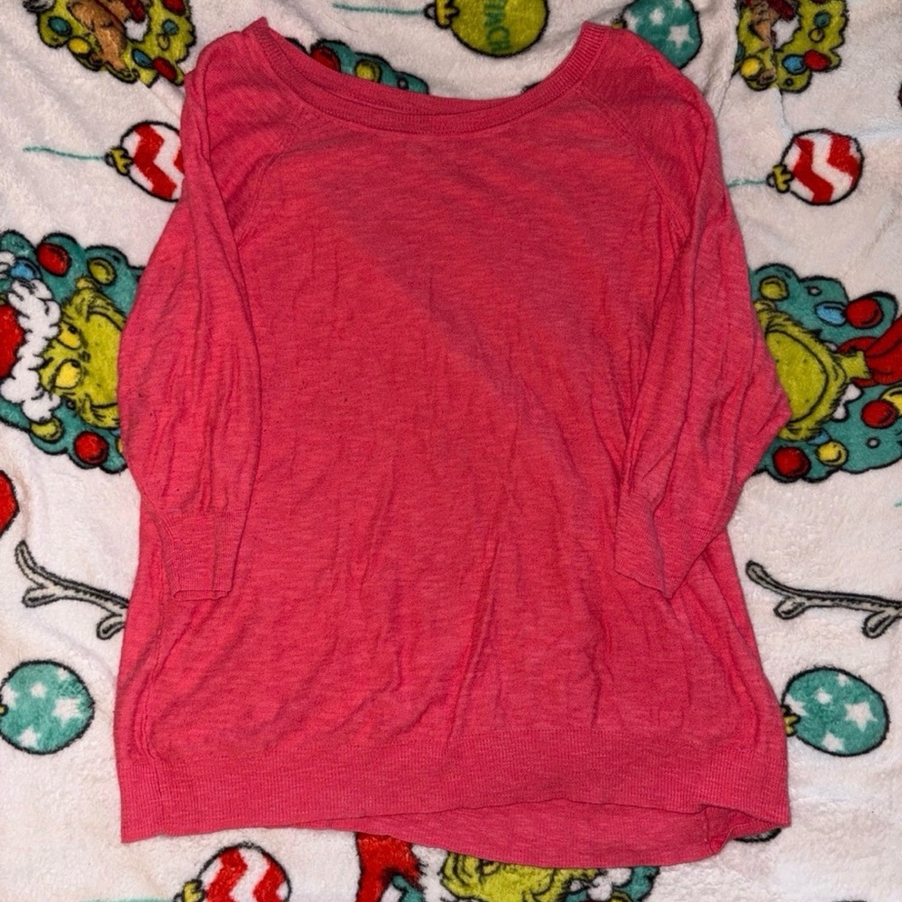 Sonoma Women's Long Sleeve Pink Top